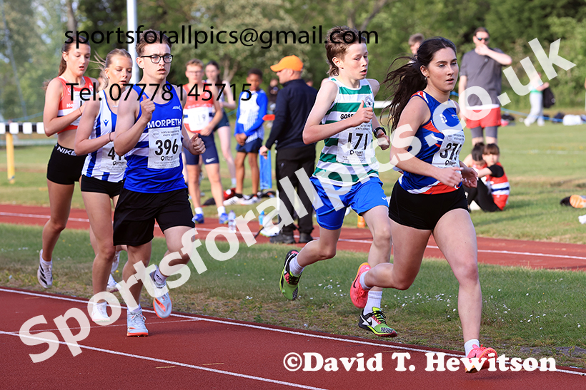 The 800 metres, 2025 NEGP No 2, Monkton Stadium, Wednesday, May 28th. Photo: David T. Hewitson/Sports for All Pics